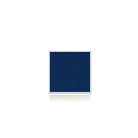 Ghent Bulletin Board, Vinyl, 4 ft H x 4 ft W, Navy AV44-195